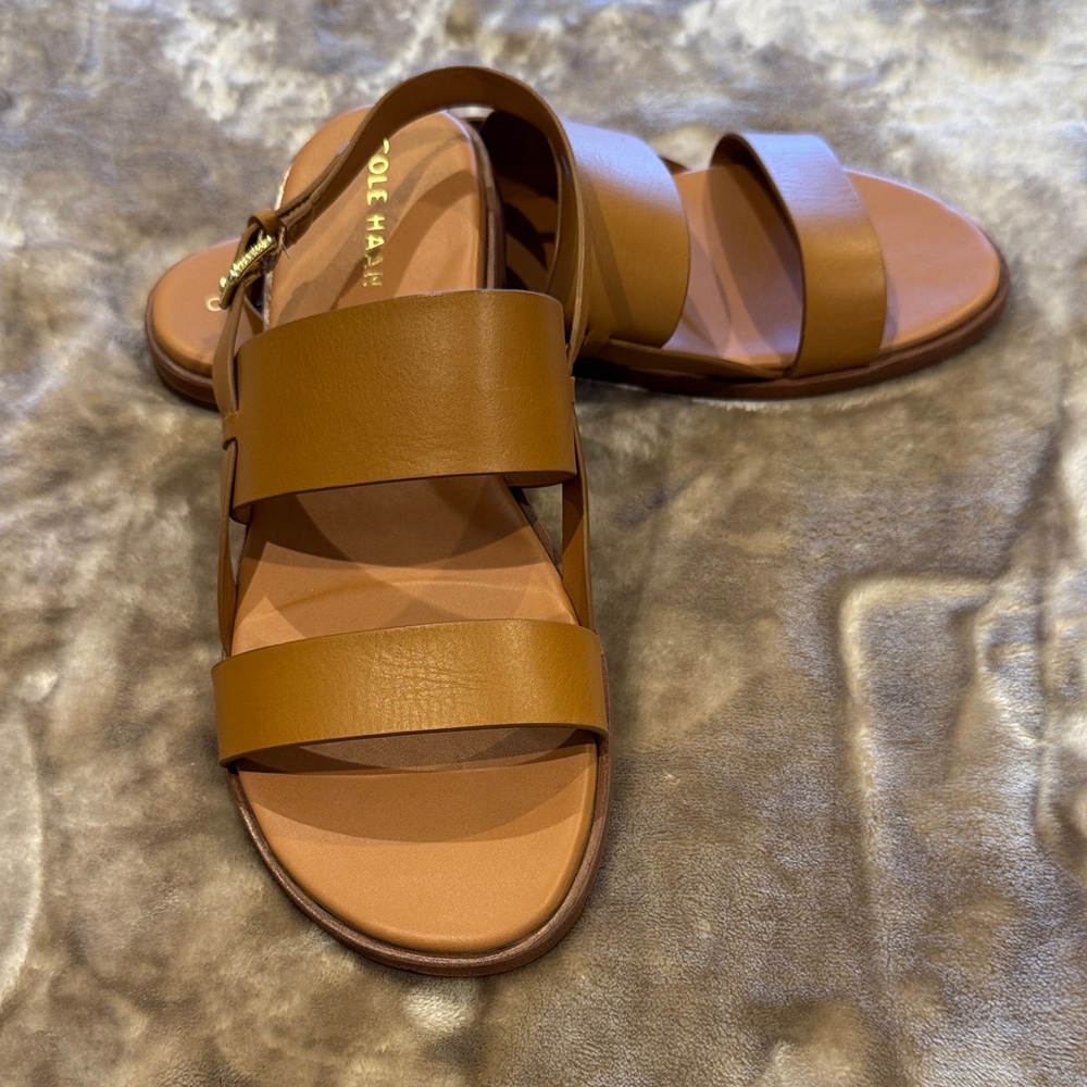 Cole Haan Women's Brown Leather Sandals